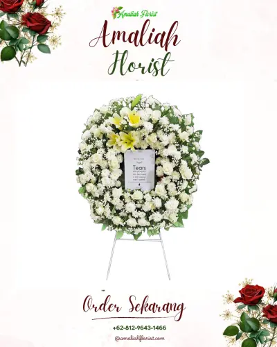 Krans Bunga Duka Cita di Tawangagung